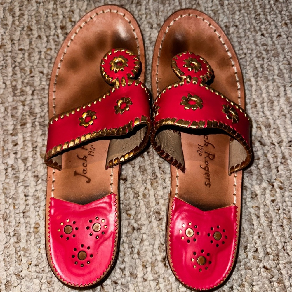 Jack Rogers Pink Sandals, size 9